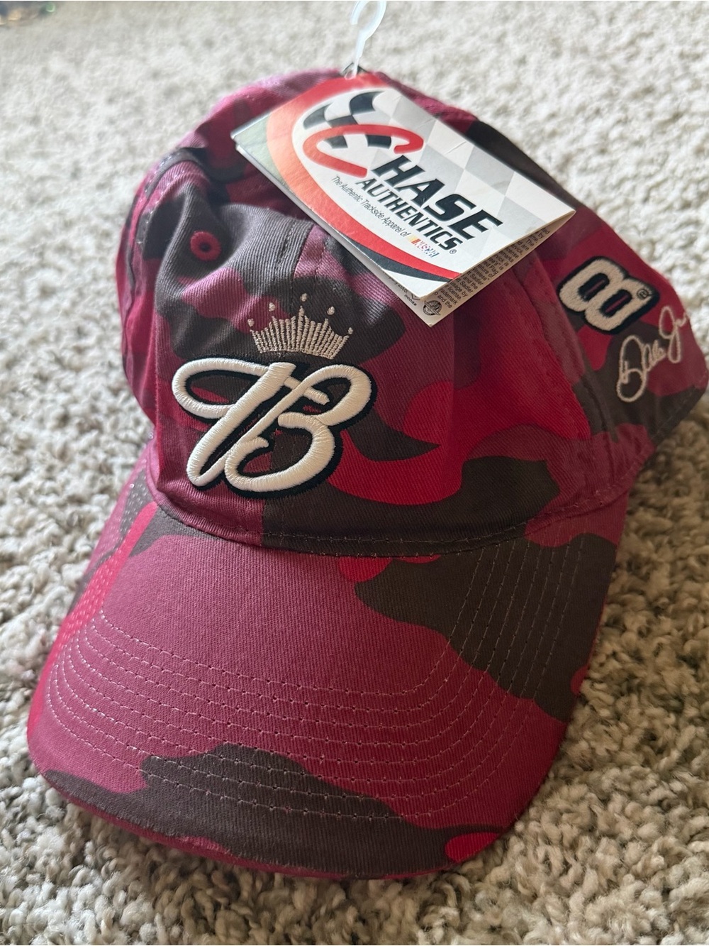 NWT Vintage Budweiser Dale Earnhardt Jr Red Camo hat